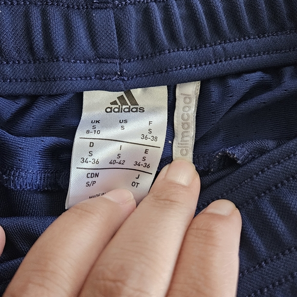 Adidas Running Climacool Joggers Blue Track Pants Zipper Legs Size Small - Picture 3 of 7